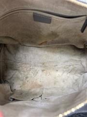 GUCCI MICROGUCCISSIMA GRAY LEATHER BOSTON BAG